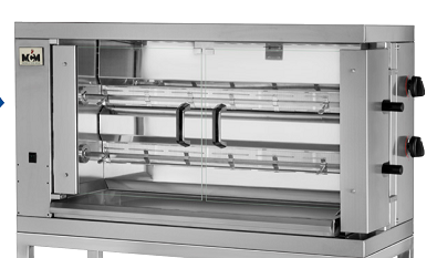 ASADOR DE POLLO VERTICAL ELÉCTRICO 2EE/2EEN MCM