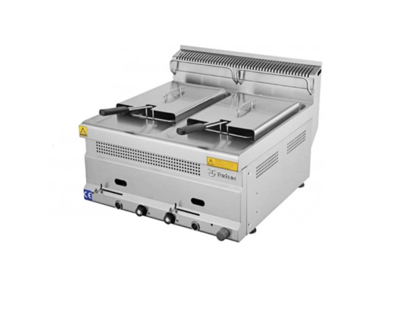 FREIDORA DE SOBREMESA A GAS DOBLE EUTRON 8+8