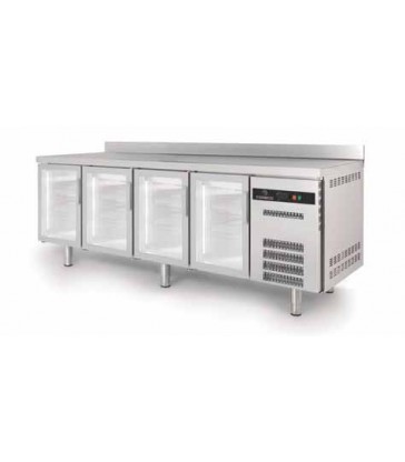 MESA FRÍA SNACK, REFRIGERACIÓN PUERTA CRISTAL S-LINE TSRV-250-S