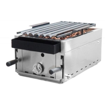 Barbacoa piedra volcánica elevable de 35 Parrilla Pavonada