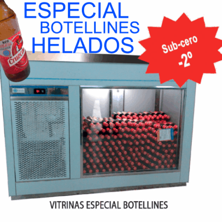 Vitrina ESPECIAL BOTELLINES HELADOS 2 metros