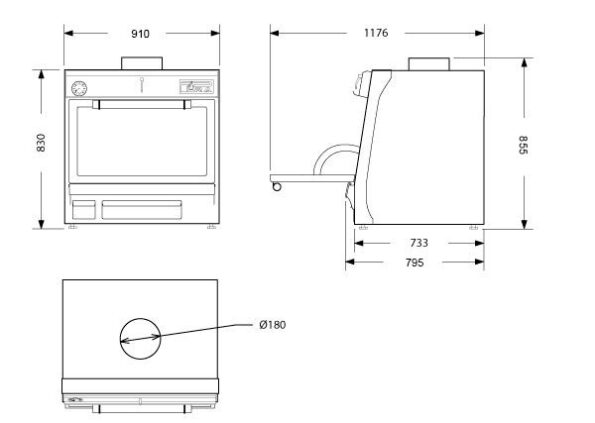 HORNO BRASA PIRA 90 LUX