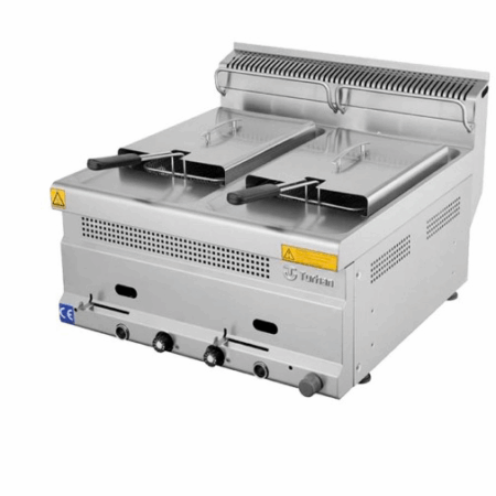 FREIDORA DE SOBREMESA A GAS SERIE 630 TURHAN 8+8 LITROS