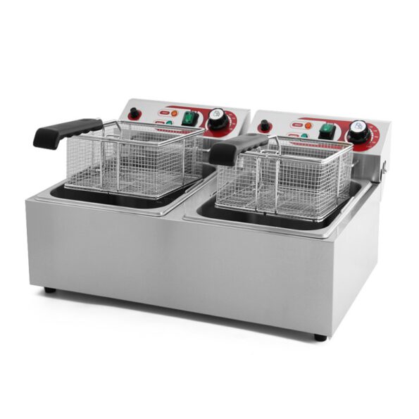 FREIDORA ELÉCTRICA 7+7 LITROS 3+3KW EF-102B EUTRON