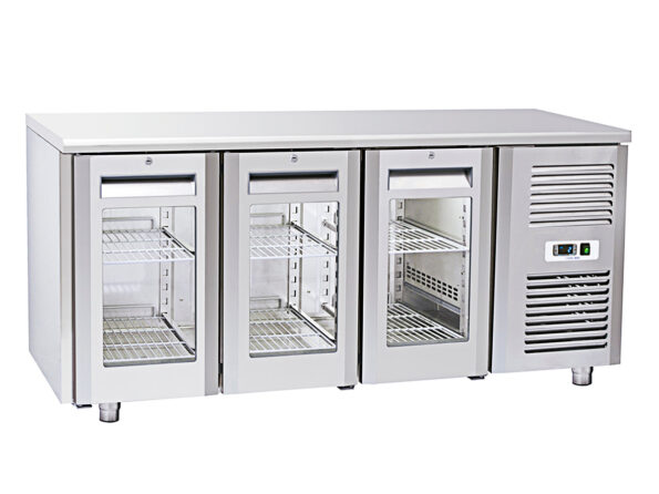 MESA FRÍA GASTRONORM DE REFRIGERACIÓN SIN PETO QRG 3100 EUROFRED
