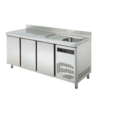 MESA REFRIGERADA CON FREGADERO TRS-150F EUTRON
