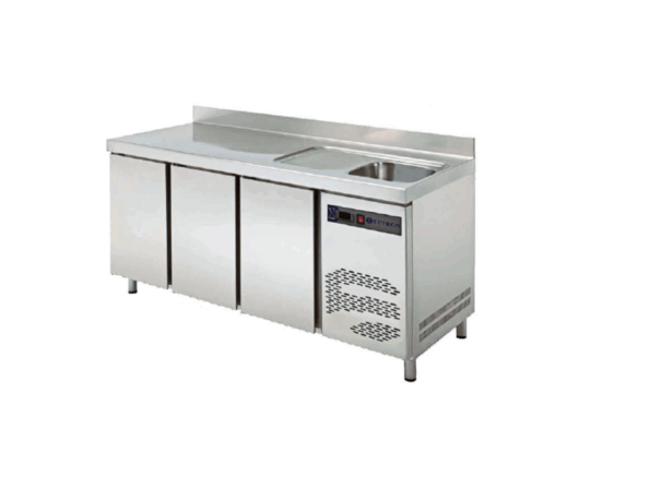 MESA REFRIGERADA CON FREGADERO TRS-150F EUTRON
