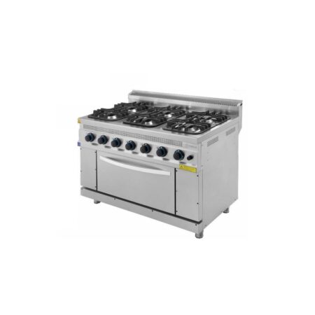 Cocinas Gas 6 fuegos con Horno Serie 700 TURHAN