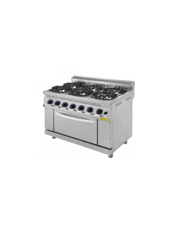 Cocinas Gas 6 fuegos con Horno Serie 700 TURHAN