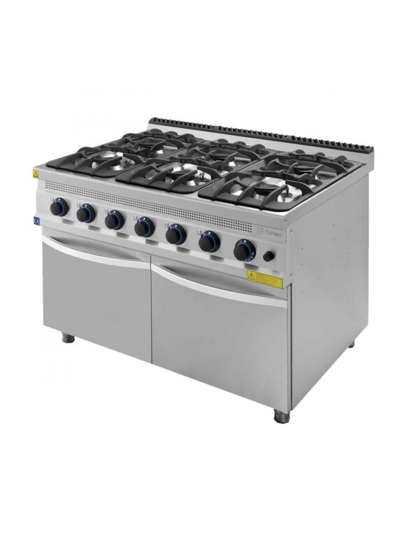 Cocinas Gas con mueble Serie 930 TURHAN - 6 FUEGOS