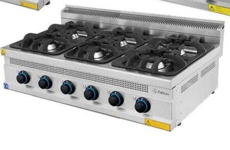 Cocinas a Gas de sobremesa 6 fuegos Serie 700 TURHAN