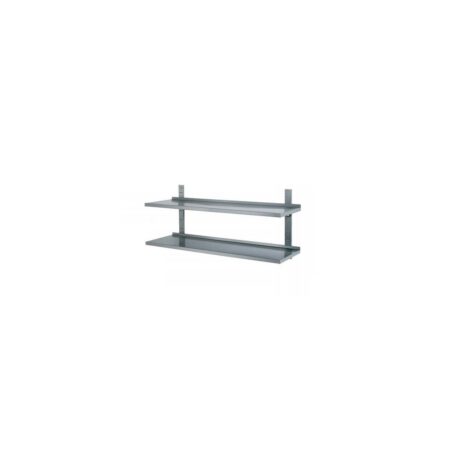 Estantería doble de pared acero inoxidable
