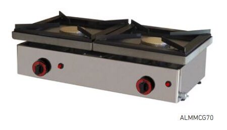 COCINA DE SOBREMESA A GAS 2 FUEGOS MODELO ALMMCG70