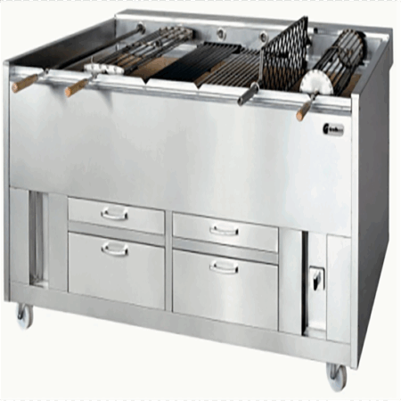 Asador de pollos carbón portugués