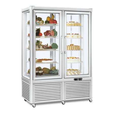 Armario 4 caras de cristal pastelería Tecfrigo PRISMA 800 G TN
