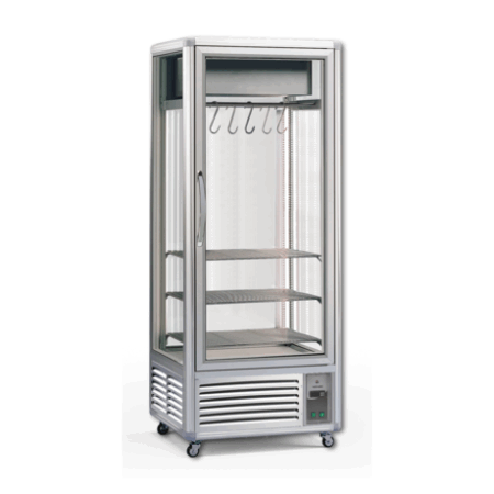 Armario 4 caras de cristal carne Tecfrigo MEAT 550 M