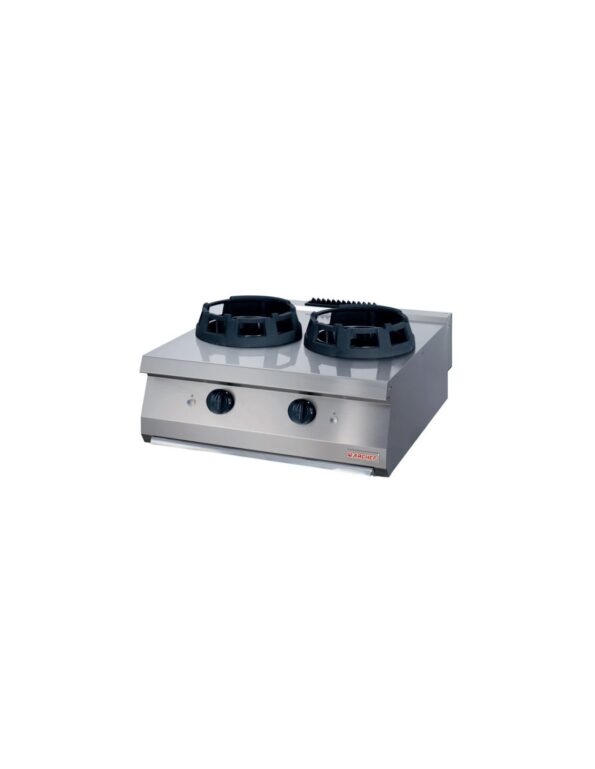 Quemador Wok de sobremesa a gas Modelo doble