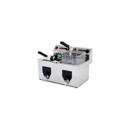 FREIDORA ELÉCTRICA C/GRIFO 8+8 LITROS FF-10+10-N