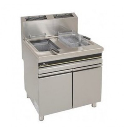 FREIDORA A GAS CON MUEBLE MODELO FG-15+15-M